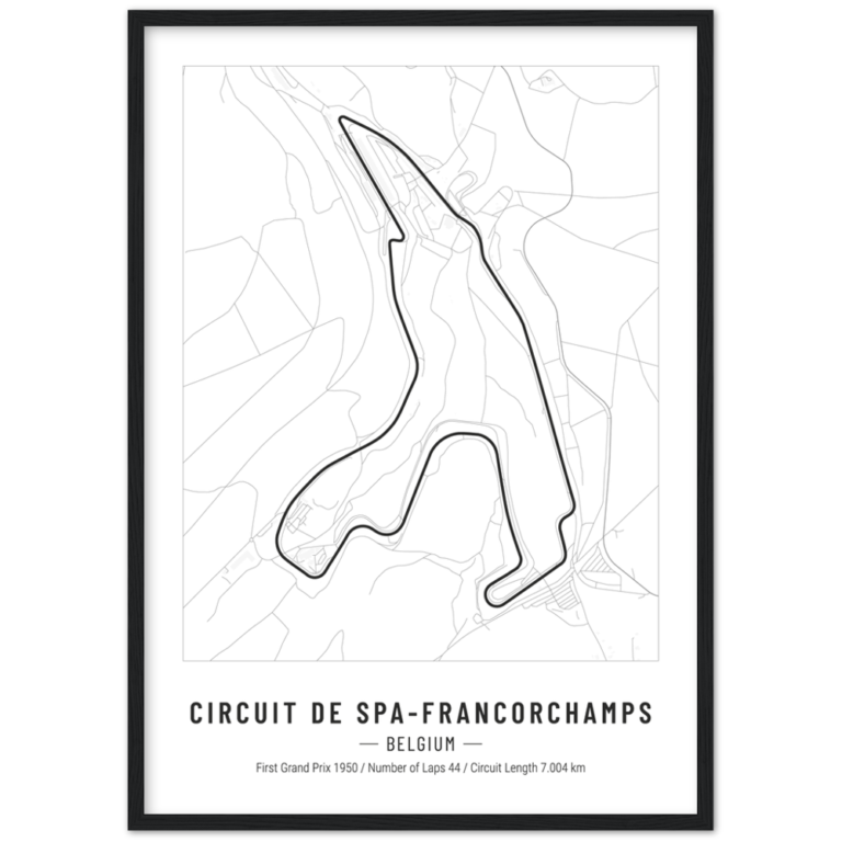 Circuit de Spa-Francorchamps Poster - Belgian Grand Prix