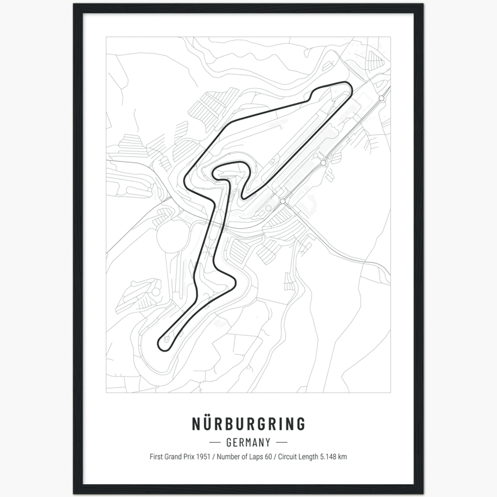 Nürburgring Circuit Poster