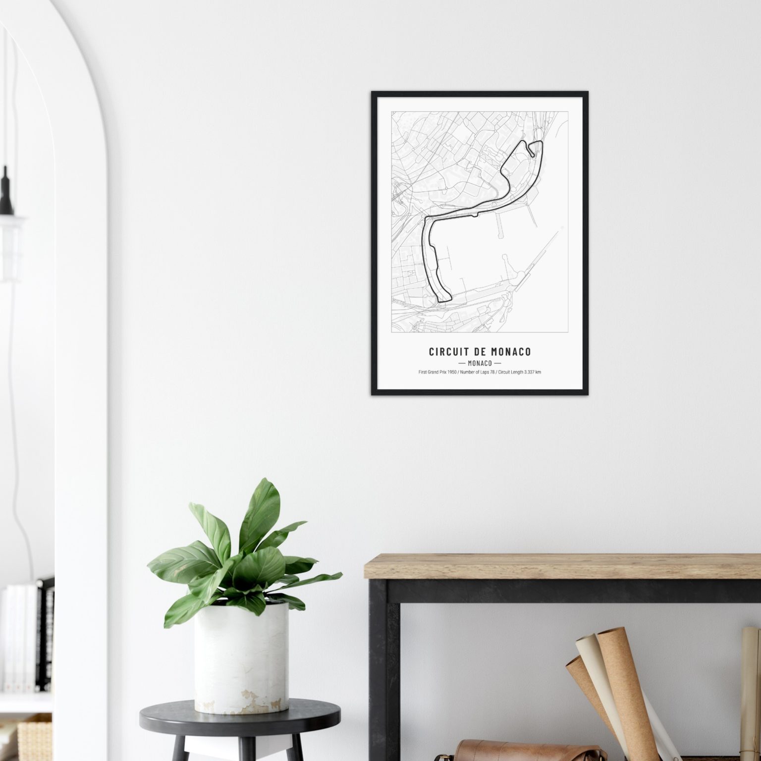 Circuit De Monaco Formula 1 Wall Art Print